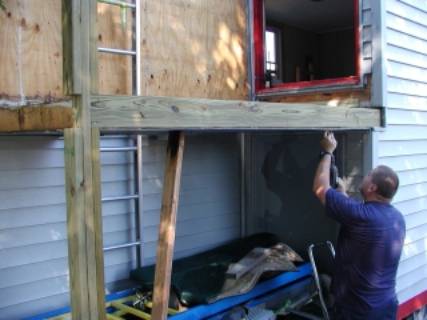 Installing New Treated Structure